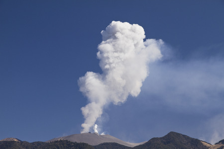 Eruption of Shinmoedake