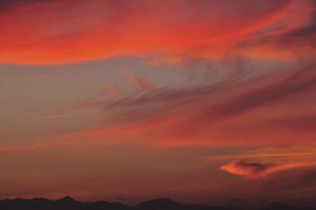 Sunset cloudsの写真素材