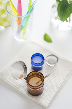 Handmade toothpasteの写真素材