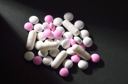 medicines on tableの写真素材