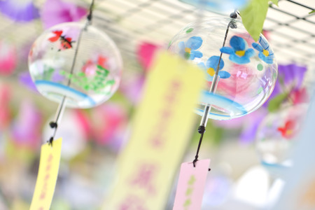 Wind chimesの写真素材