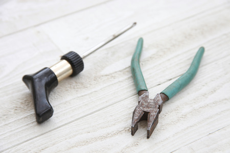 Driver and pliersの写真素材