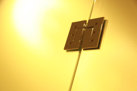 Shower room doorの写真素材
