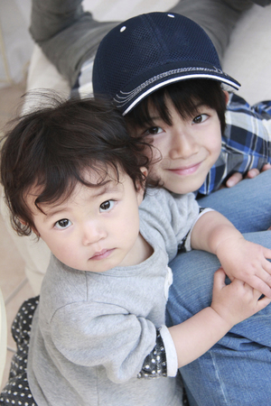 Good friend brother and sisterの写真素材