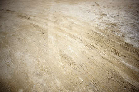 Tire marks of the trackの写真素材