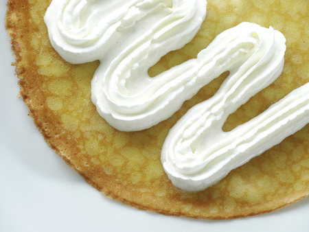 Fresh cream crepeの写真素材