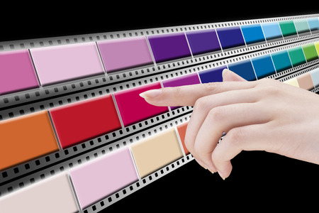 Women who choose a colorの写真素材