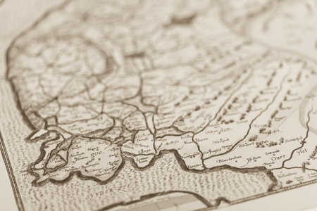Old world map Europeの写真素材