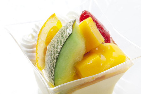 Fruit cup cakeの写真素材