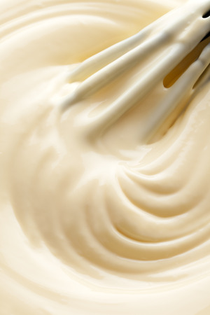 Making mayonnaiseの写真素材