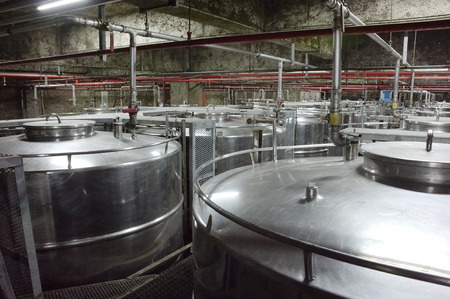 Manufacturing plants of awamori, Kumesen factory insideの写真素材