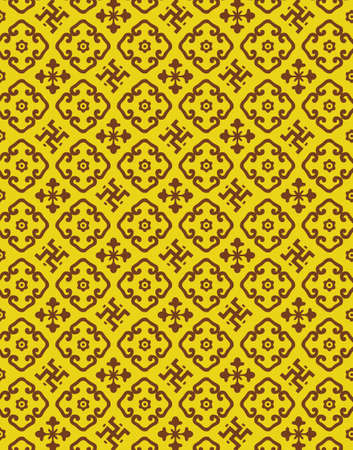 Ethnic pattern patternの写真素材