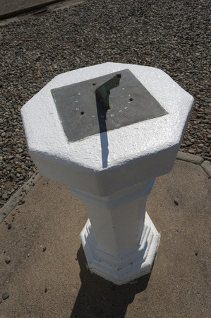 Installed in the lighthouse site was sundial