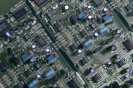 Digital color integrated circuits and capacitors on the board