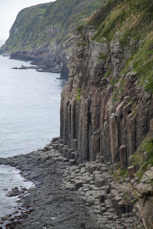 Columnar joints of Shiotawara cliff