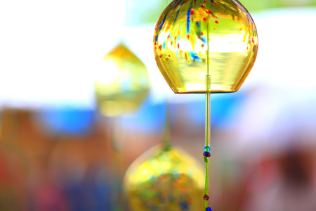 Various wind chimeの写真素材
