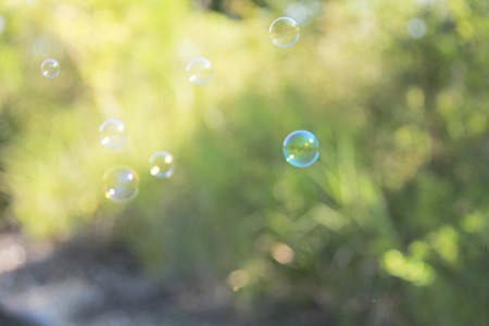 SOAP bubblesの写真素材