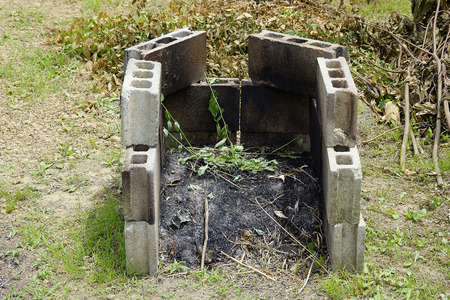 Open field burning of trash