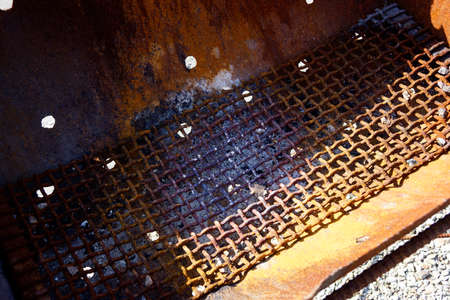 Barbecue stove that was processed drums