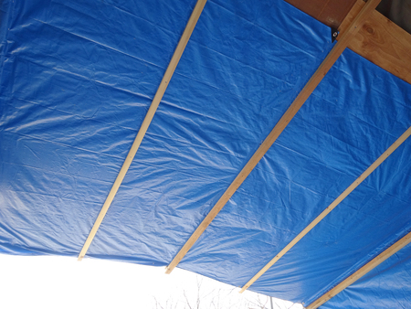 Curing sheet of building construction site