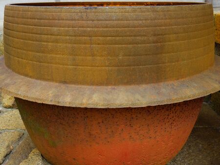 The rusty cauldronの写真素材