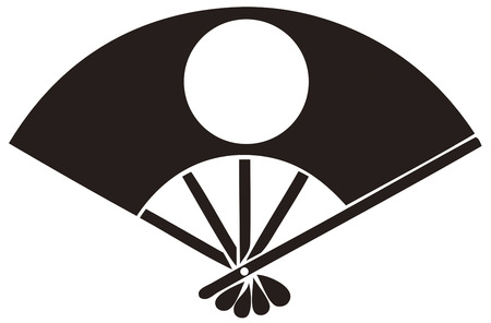 Five this bone Hinomaru fan Gohonbo I Hinomaru Contact Ogiの写真素材