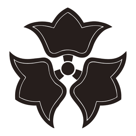 Three Yokomi Kuchinashi-ko crowded Mitsuyo gardeniaの写真素材