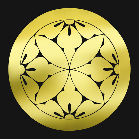 Circle to break Cloisonne and Shippokuzushi in circlesの写真素材