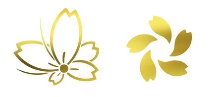 Seven-week mourning period Sakura jump change and butterflies scattered cherry blossomsの写真素材