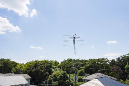 Antenna and blue skyの写真素材