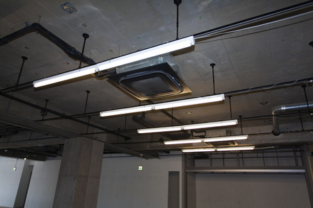 Free stores before the constructionの写真素材