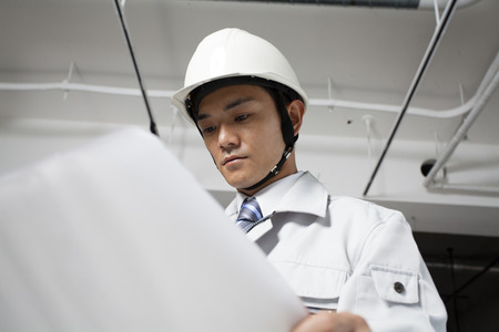 Spread the drawing site supervisorの写真素材