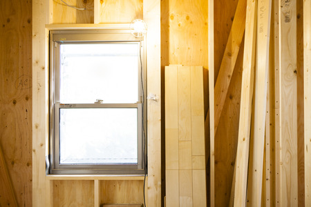 Housing construction siteの写真素材