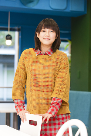 Standing here watching womanの写真素材