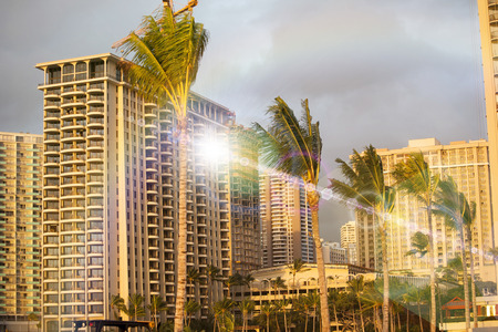 Hotels in Waikikiの写真素材