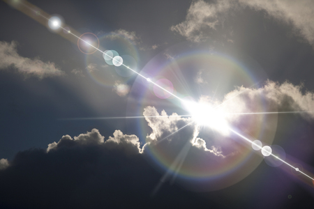 Sun from the clouds