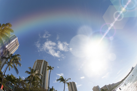 Hotels in Waikikiの写真素材