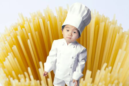 Pasta and cookの写真素材