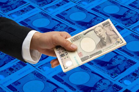 Businessman with money