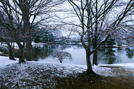 Watch kanjizai Maizuru months pondの写真素材