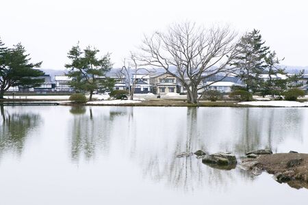 Watch kanjizai Maizuru months pondの写真素材
