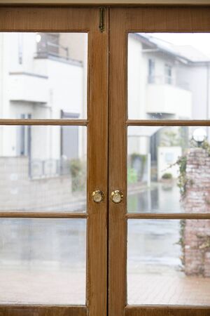 Hinged door