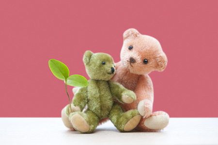 Teddy bear familyの写真素材