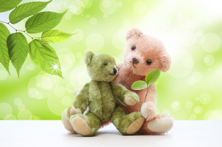 Teddy bear familyの写真素材