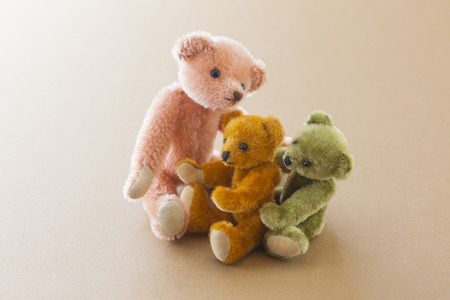 Teddy bear familyの写真素材