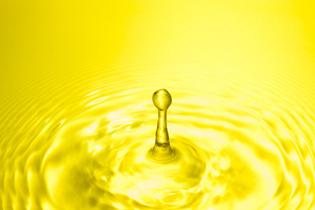 Drops of water and stirの写真素材