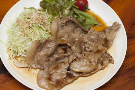 Ginger grilled porkの写真素材