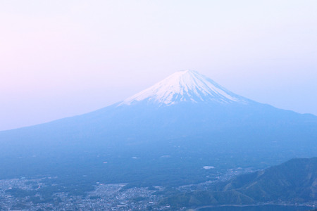 Mt. Fuji from the Shindo-passの写真素材