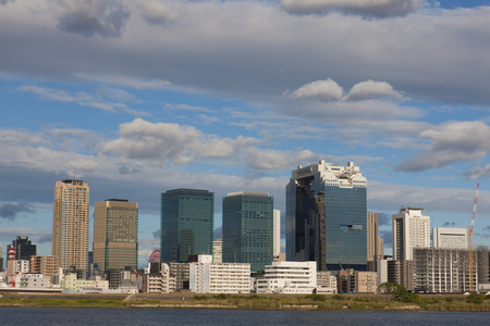 Territory from the cluster of buildings in Osakaのeditorial素材