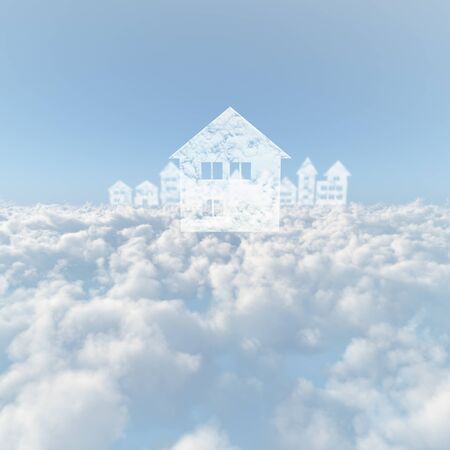 Sea of clouds and the streets of cloudsの写真素材